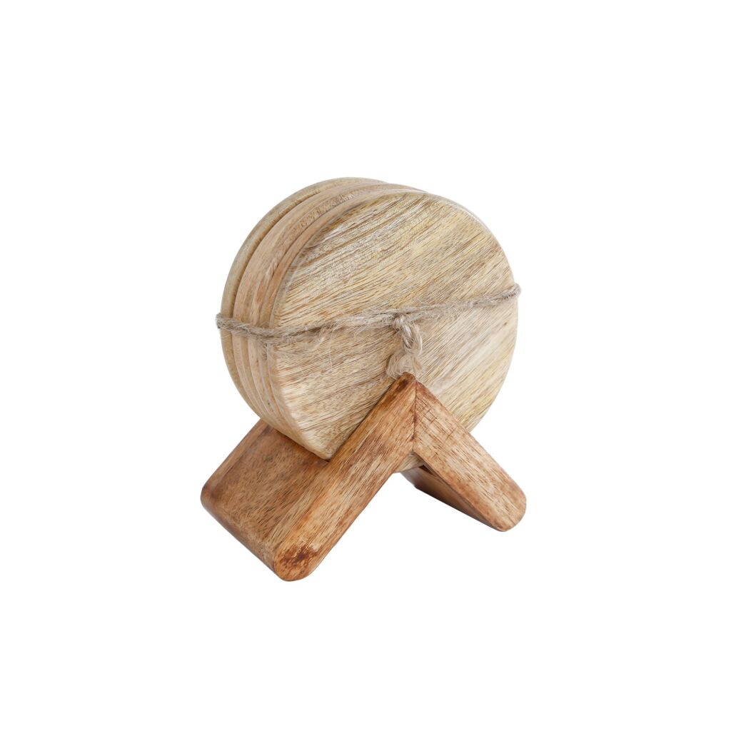Autres marques Mango Wooden Coasters dans le support 10 cm 6 pièces