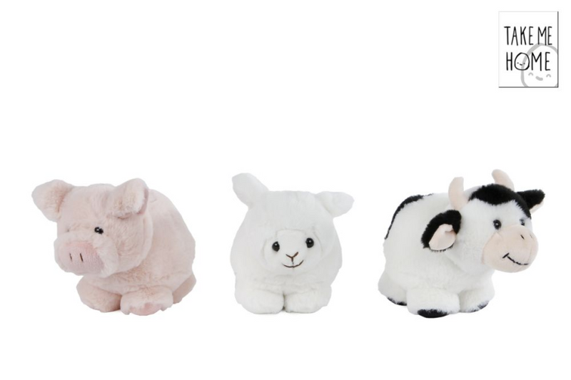 Peluche peluche Take me home - cochon, 12 cm