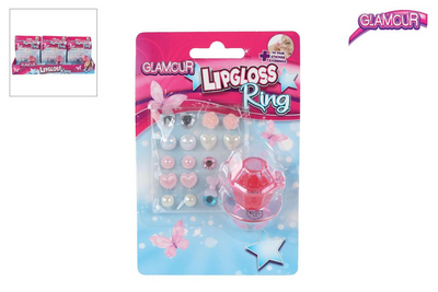 Anneau à lèvres à lèvres glamour et 10 paires d'autocollants de boucle d'oreille