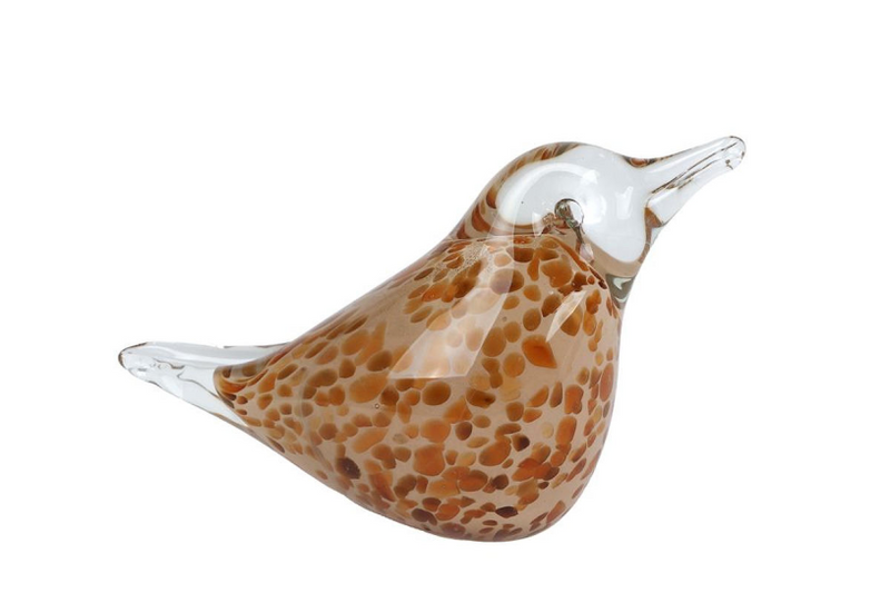 Sculpture Verre d'oiseau 15x6x9,5 cm