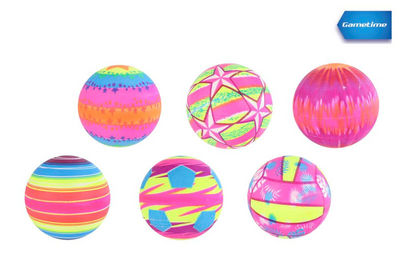 GameTime Bal Neon en net, 10cm
