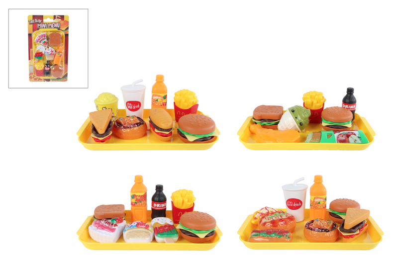 Ensemble de jeu de mini-menus de restauration rapide