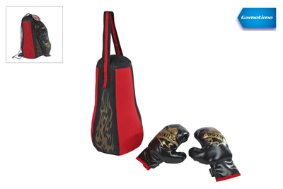 Sac de boxe Gametime avec gants de boxe - 40cm