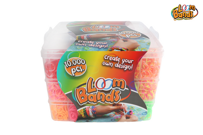 Boîte de rangement pour bandes élastiques à 3 couches - 10 000 bandes élastiques