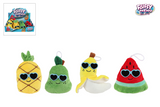 Peluche Menu Fluffy Fruit avec Lunettes de Soleil - 6cm - afbeelding 1