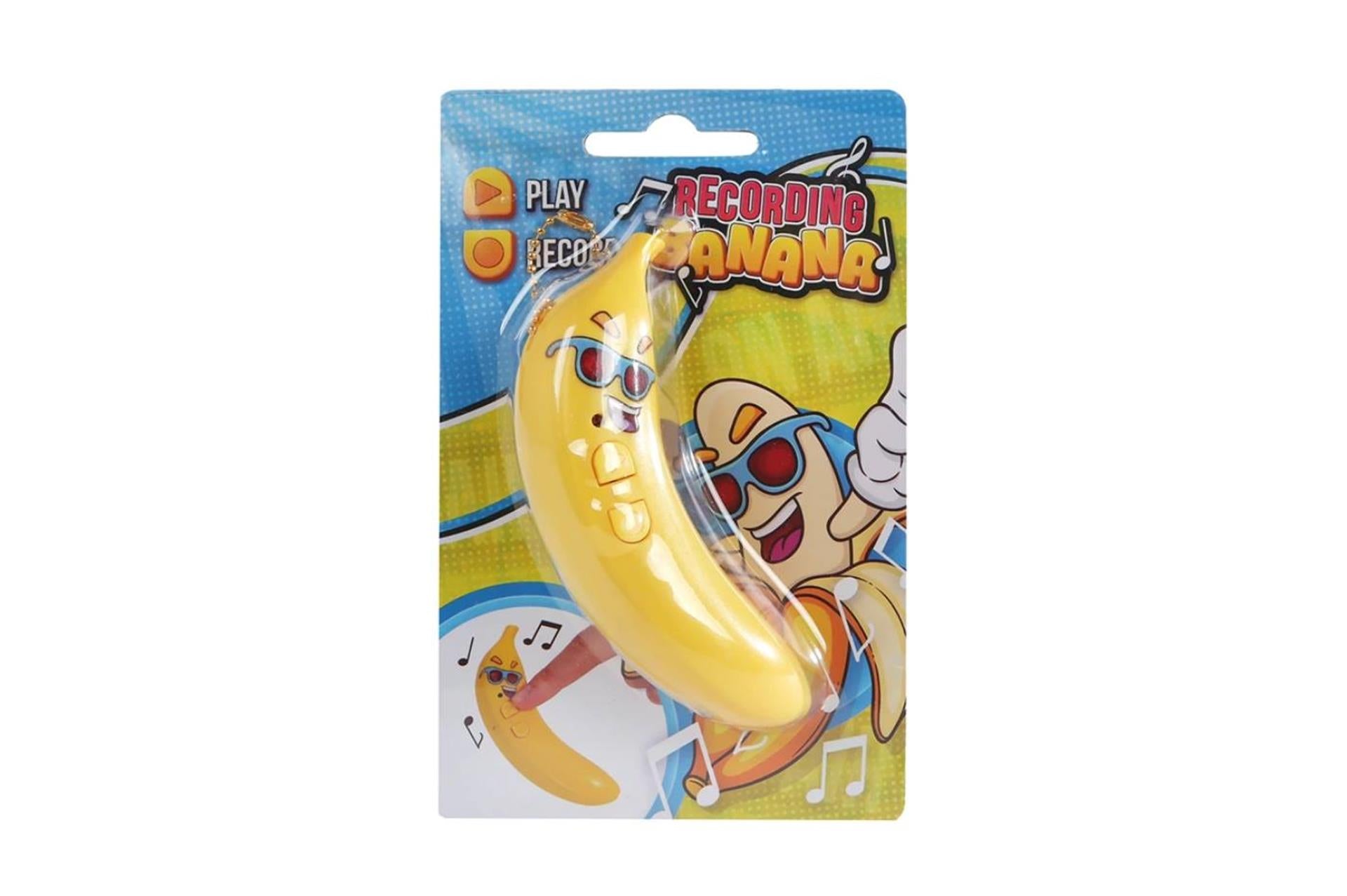 Banane parlante avec fonction d'enregistrement 10cm