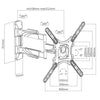 Cavus cavus wme102 support de mur de télévision simple à partir d'écrans de 23 pouces noirs