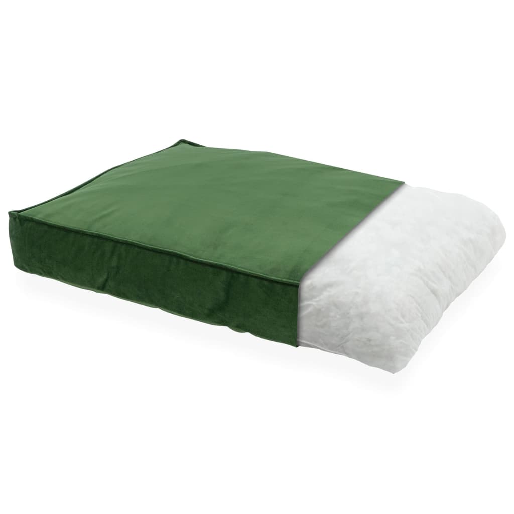 Madison Dog Cushion Velvet 100x70x15 cm vert