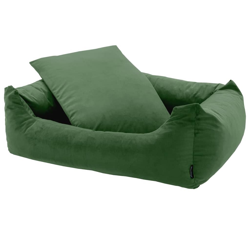 Madison Dog Bed Velvet 120x95x28 cm vert