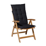 Coussin de chaise Madison avec un dos haut de base 123x50 cm noir - afbeelding 2