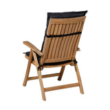 Coussin de chaise Madison avec un dos haut de base 123x50 cm noir - afbeelding 3