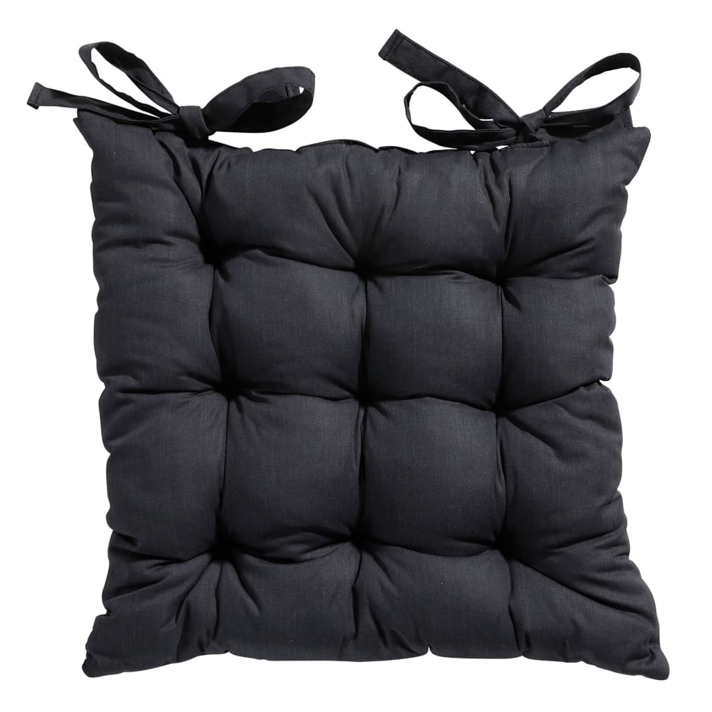 Madison Seat Cushion Basic Toscany 46x46 cm noir