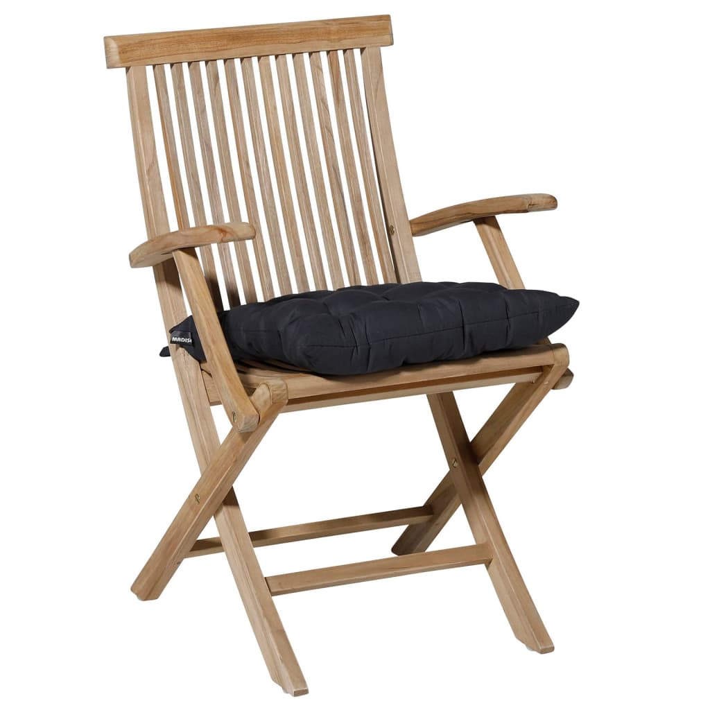 Madison Seat Cushion Basic Toscany 46x46 cm noir