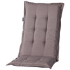 Coussin de chaise Madison avec un dos haut Panama 123x50 cm taupe