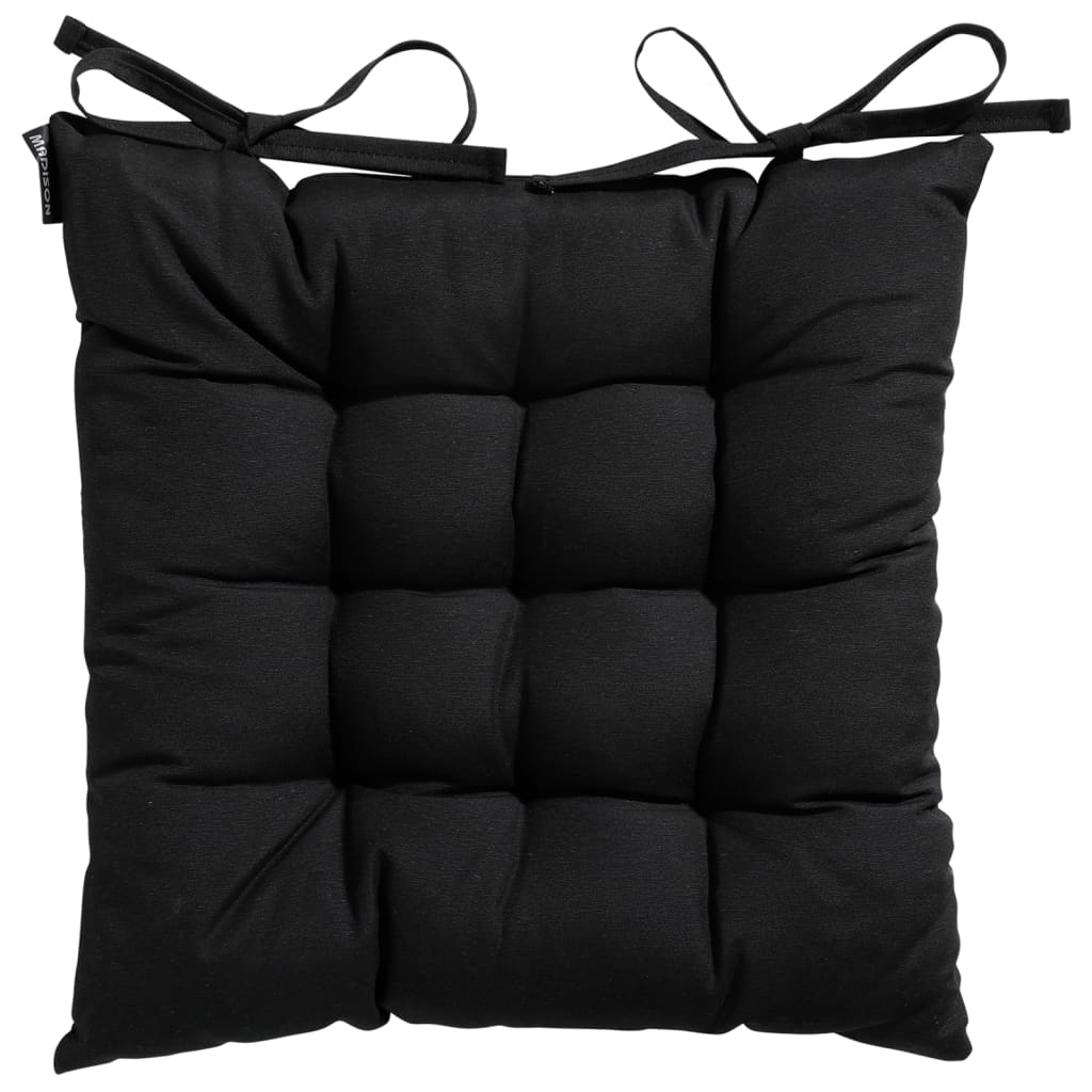 Madison Seat Cushion Panama 46x46 cm noir