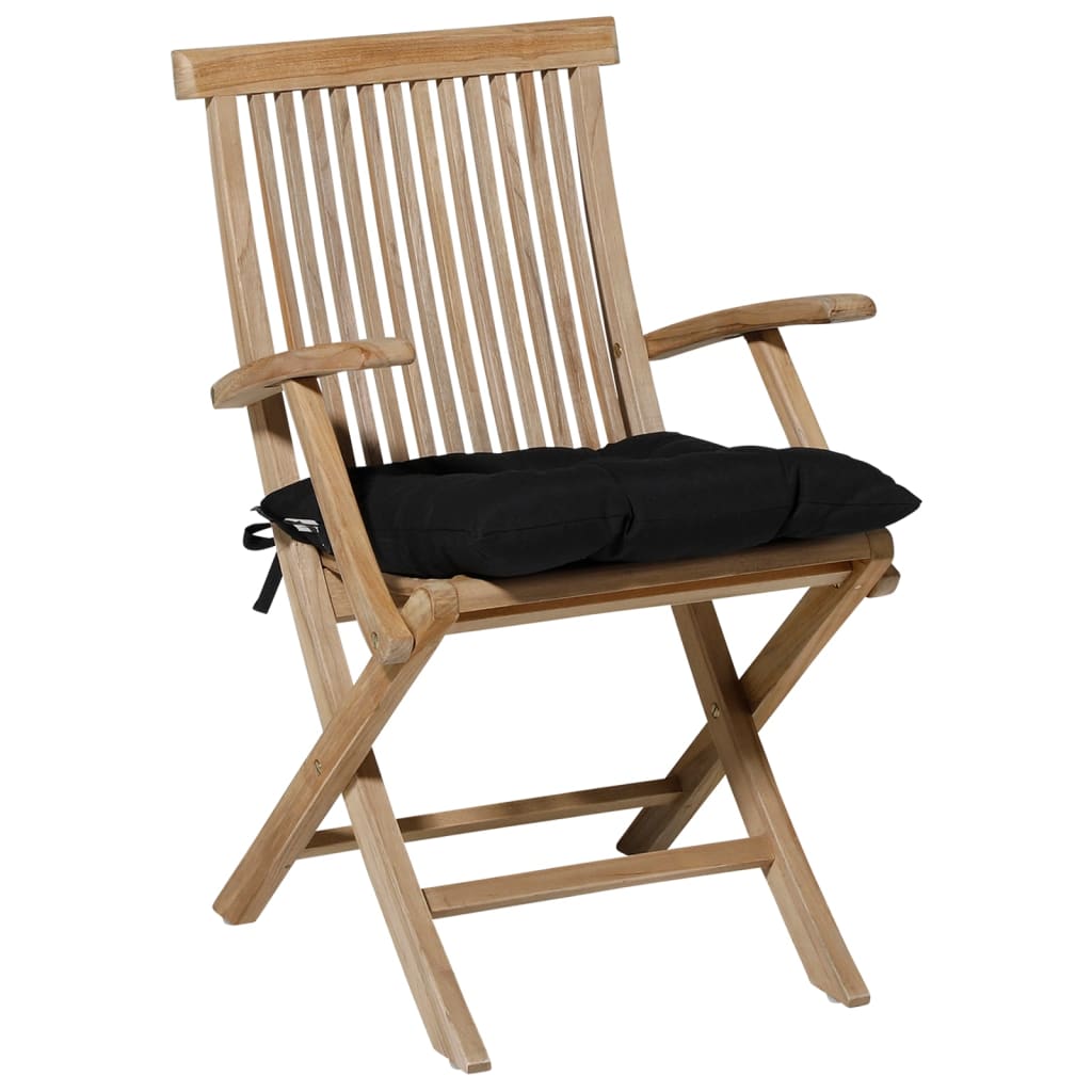 Madison Seat Cushion Panama 46x46 cm noir