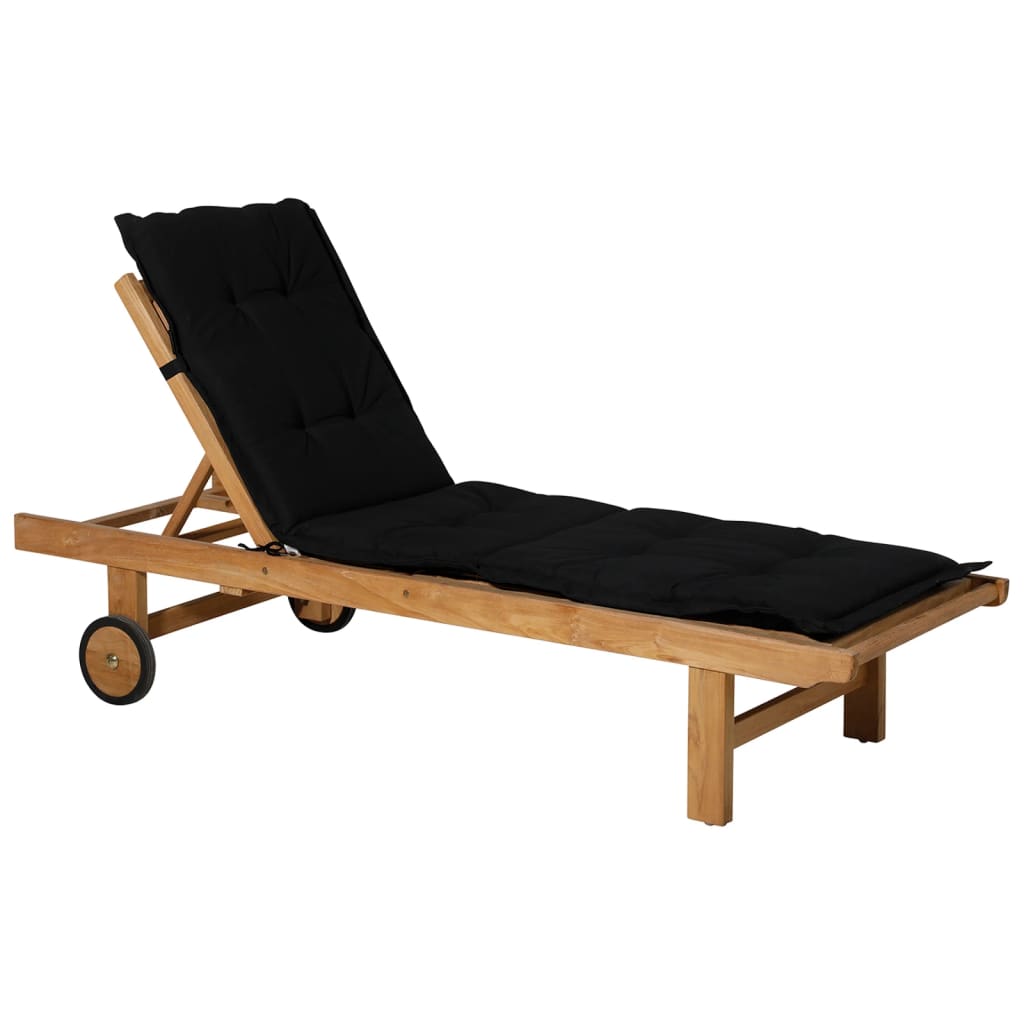 Madison Lounger Cushion Panama 200x60 cm noir