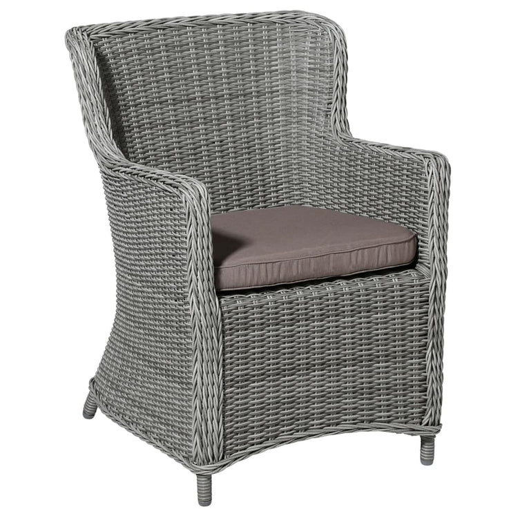 Madison Seat Cushion pour chaise de jardin en osier Panama 48x48 cm taupe