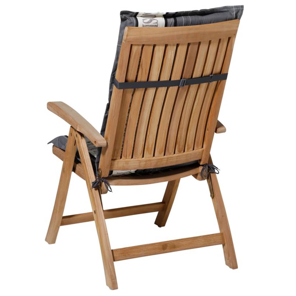 Coussin de chaise Madison avec jardin à dos haut 123x50 cm Grey Phosa056