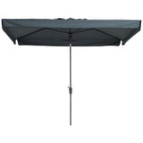 Madison Parasol Delos Luxury 300x200 cm Pac5p014 Gray - afbeelding 1