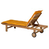Madison Lounger Cushion Panama 200x60 cm Gold coloré