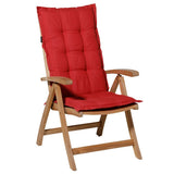 Coussin de chaise Madison avec un dos haut Panama 123x50 cm Brick Red - afbeelding 1