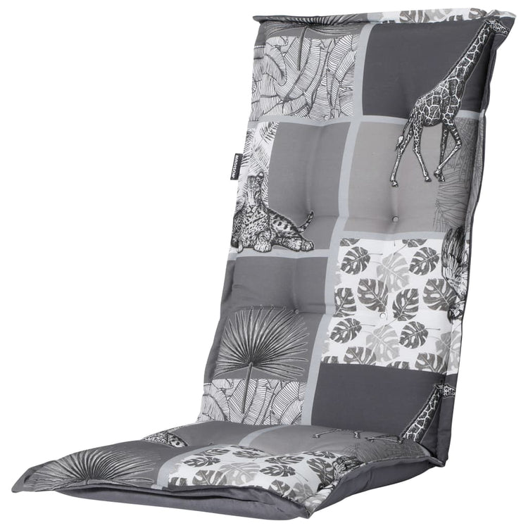 Coussin de chaise Madison avec un dos haut Sifra 123x50 cm Gray