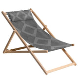 Chaise de plage de Madison Demi 55x90x87 cm en bois gris - afbeelding 1