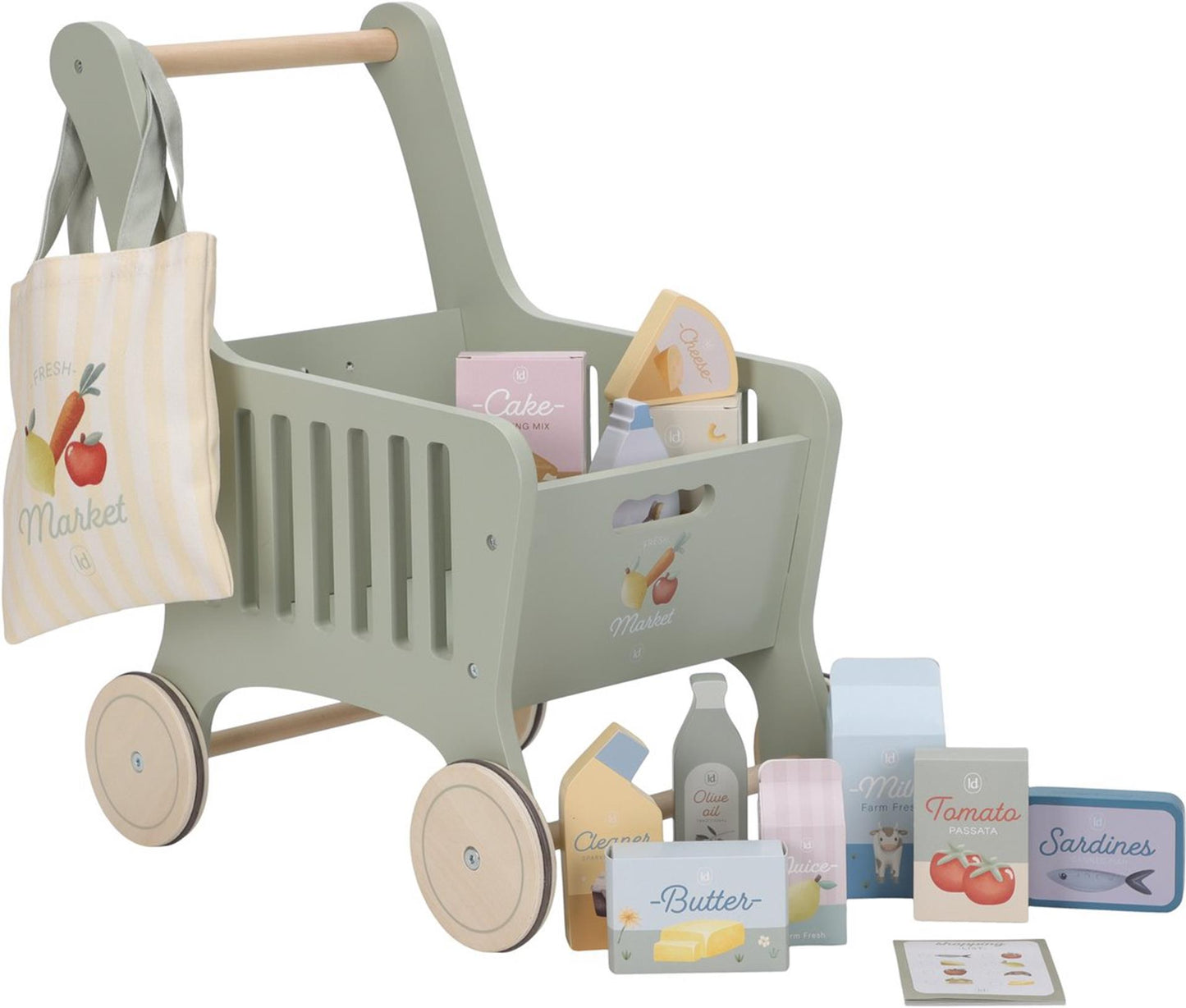 Chariot de courses en bois Little Dutch FSC