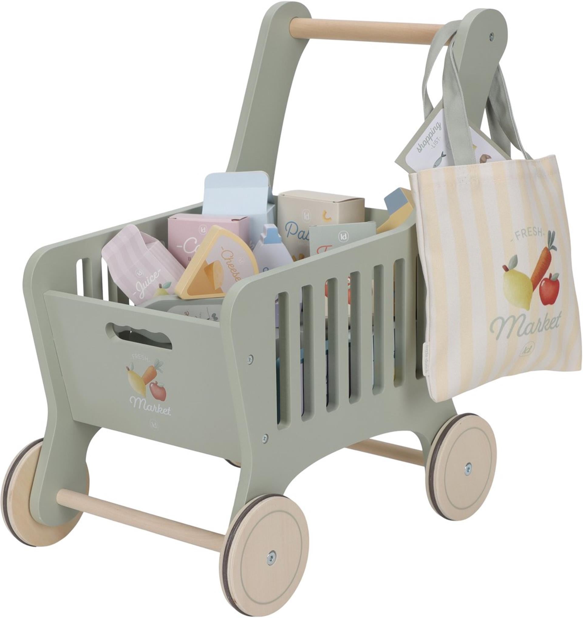 Chariot de courses en bois Little Dutch FSC