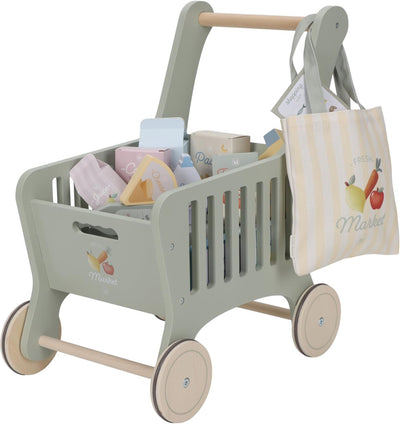 Chariot de courses en bois Little Dutch FSC