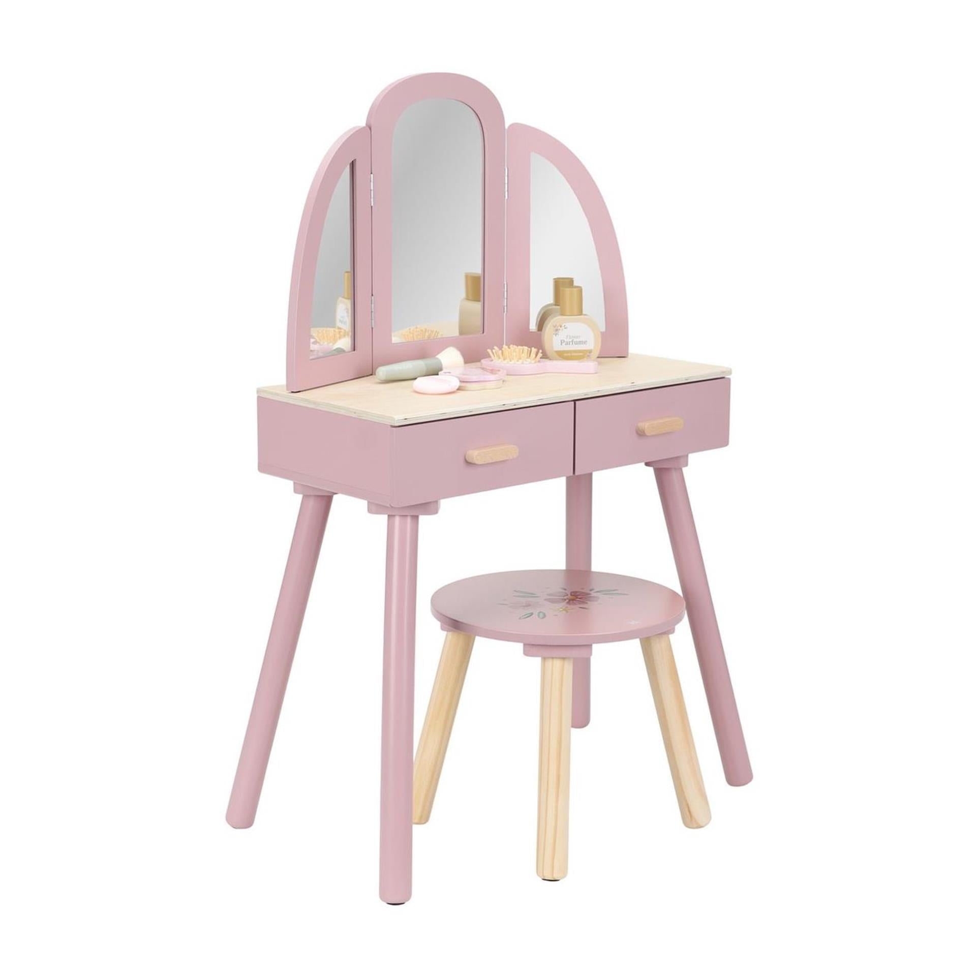 Petite coiffeuse hollandaise en bois