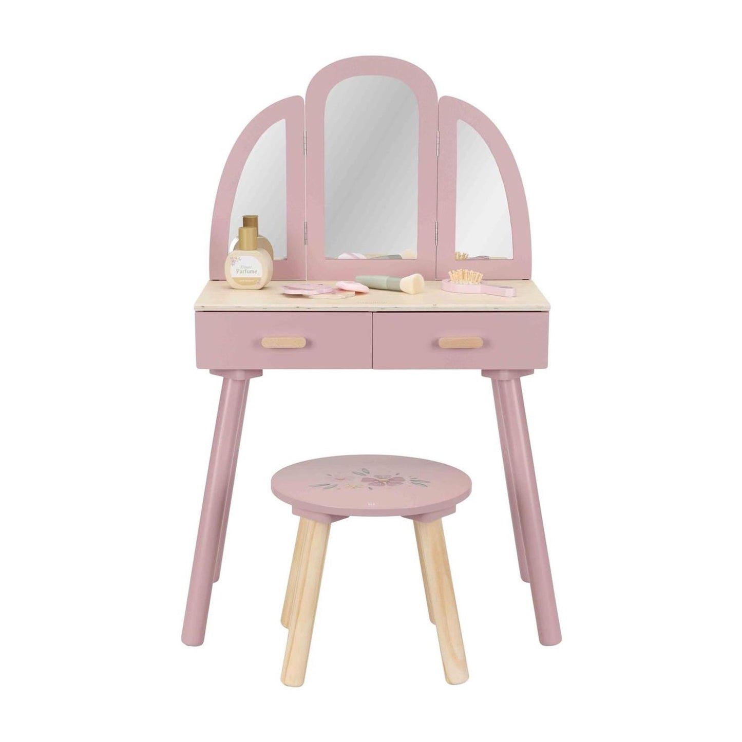Petite coiffeuse hollandaise en bois