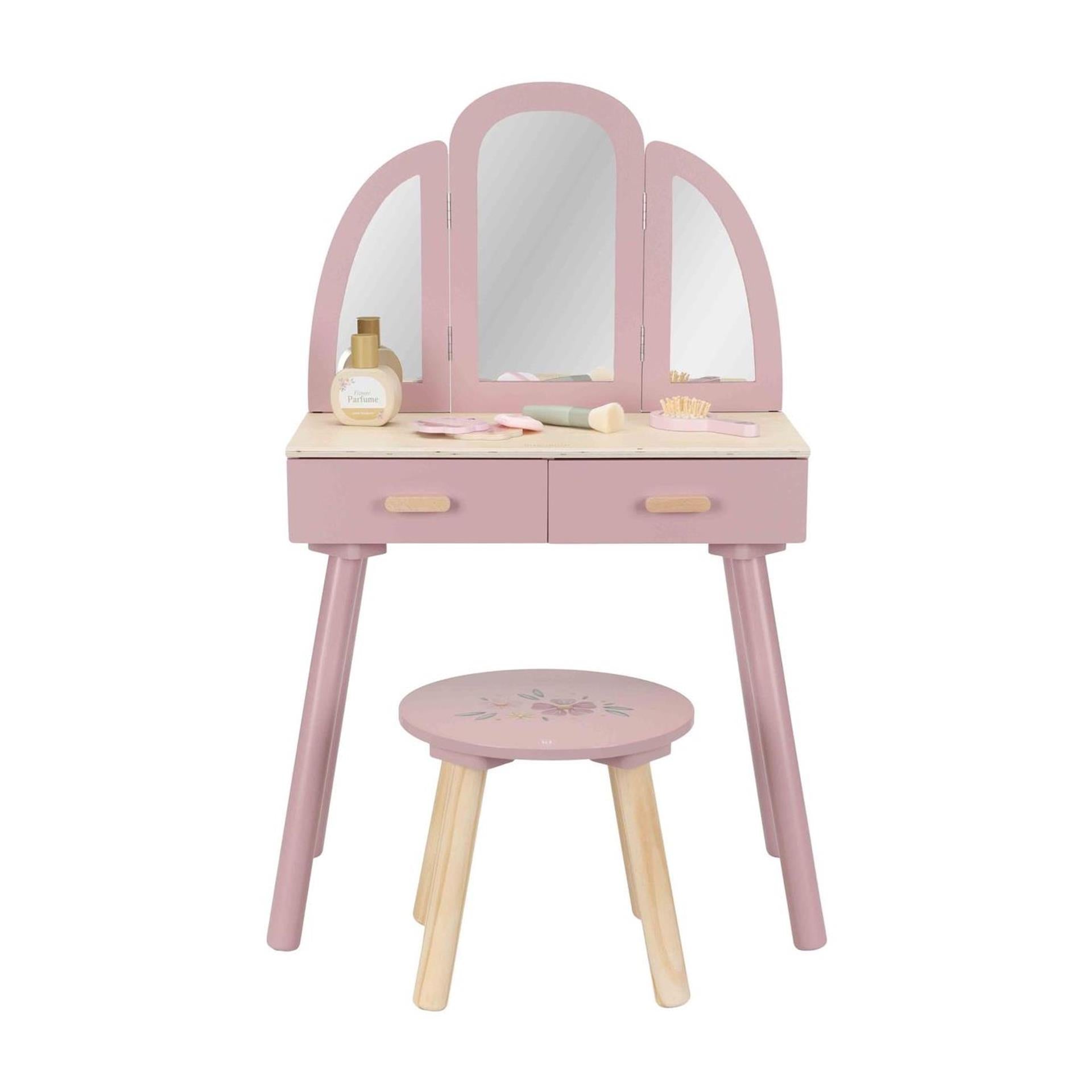 Petite coiffeuse hollandaise en bois