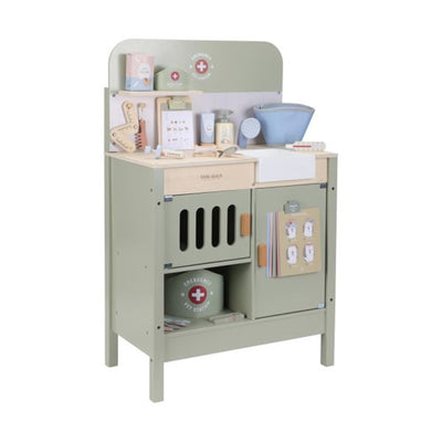 Petit cabinet vétérinaire hollandais en bois