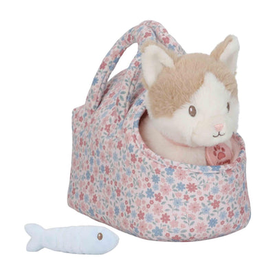 Petite peluche hollandaise chat Marley dans un sac