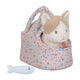 Petite peluche hollandaise chat Marley dans un sac
