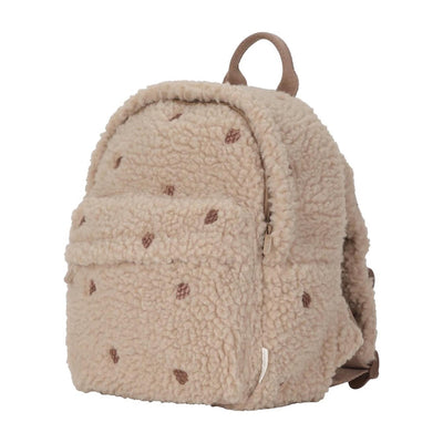Sac à dos en peluche Little Dutch taupe