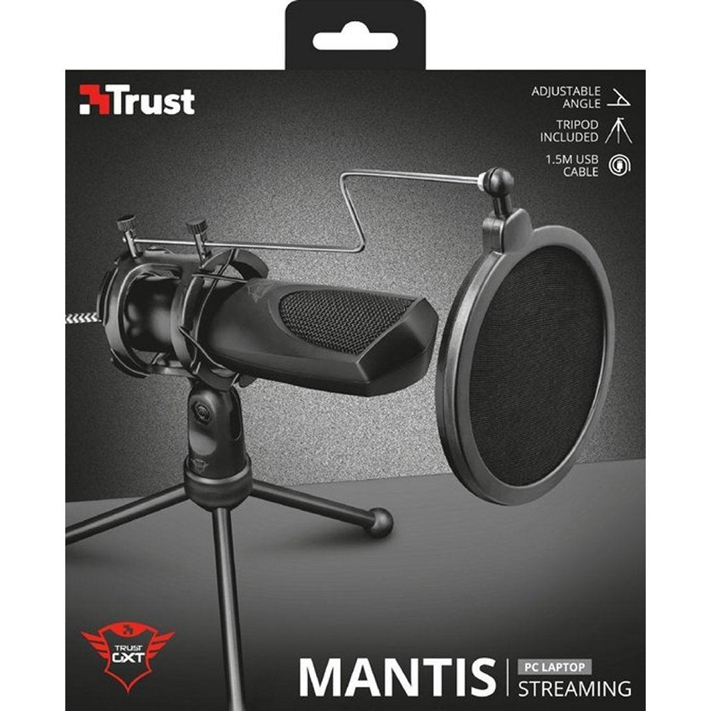Trust Trust GXT 232 MANTIS USB Streaming Microphone noir