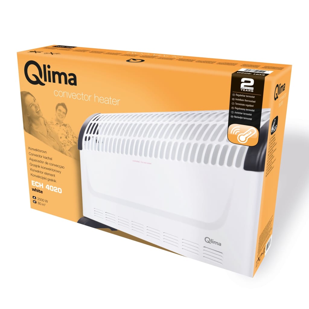 Qlima Qlima Convecteur chauffant Ech 4020 Electric 2000 W blanc