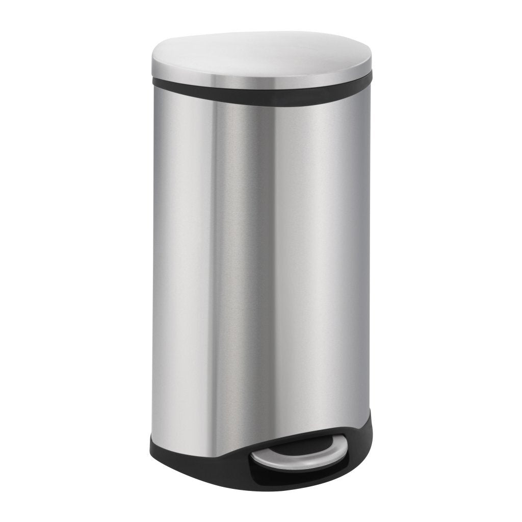 Eko Eko Shell Bin Pédal Bin 30L Matt en acier inoxydable