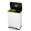 Eko Eko X-Cube Pedal Bin 2x20L White