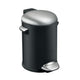 Eko Vepa Bins Belle Deluxe Pédale Bin 3L Black Silver