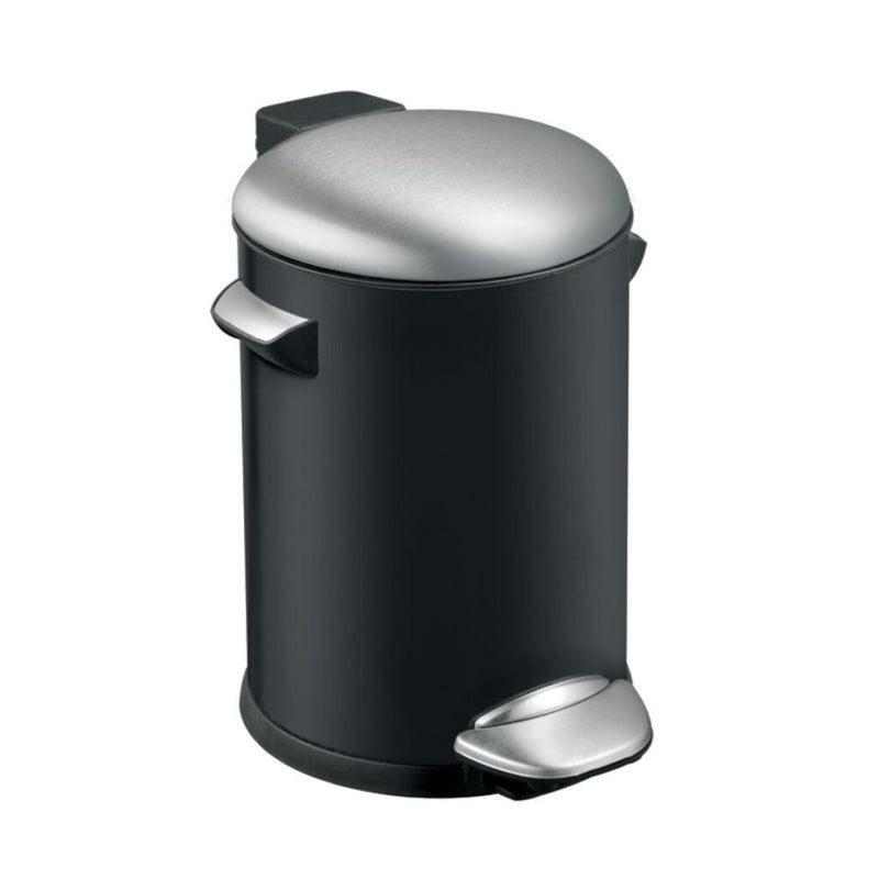 Eko Vepa Bins Belle Deluxe Pédale Bin 3L Black Silver