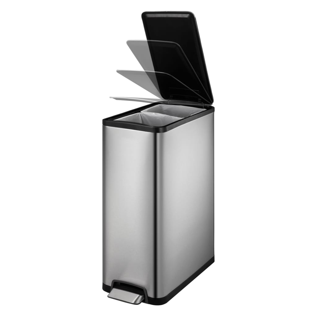 Eko Eko Pedal Bin Ecoslim 2x20 L Matzilverlorge