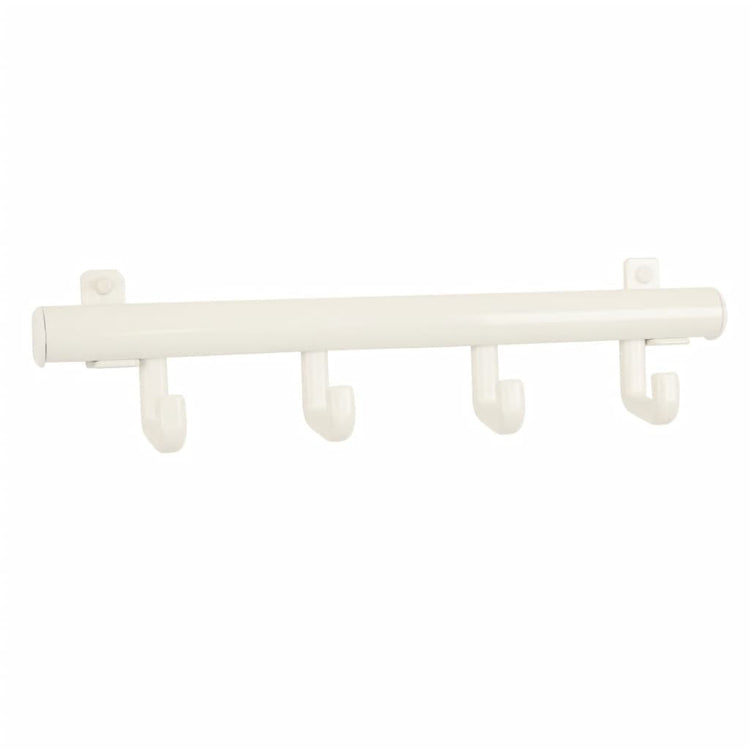 Rack de manteau en V-parts en V avec 4 Haken Techno 4 blanc