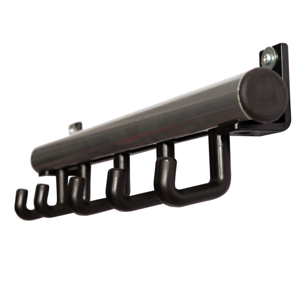 Rack en manteau en V-parts en V avec 5 Haken Techno 5 noir