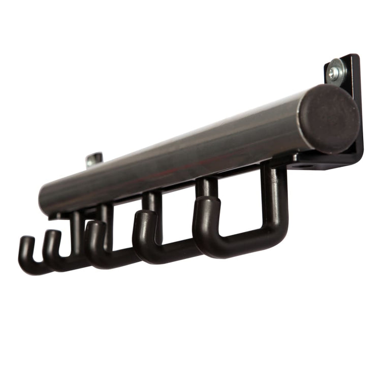 Rack en manteau en V-parts en V avec 5 Haken Techno 5 noir
