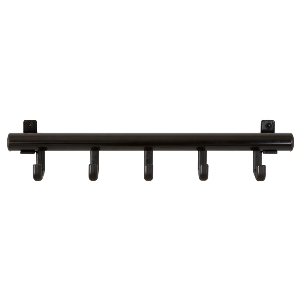 Rack en manteau en V-parts en V avec 5 Haken Techno 5 noir