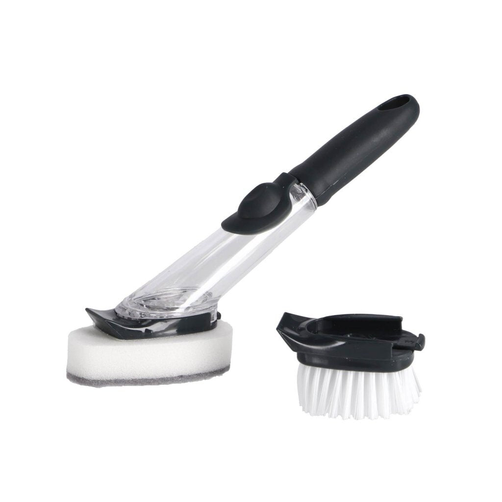 Brosse à lave-vaisselle avec distributeur et éponge